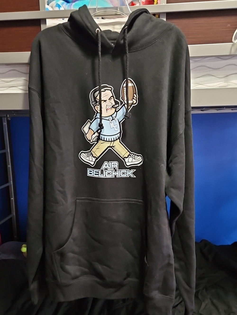 Carokina Football Air Belichick Graphic Black Men's Hoodie Sweater